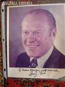Gerald Ford USA volt elnökének dedikált fotója.