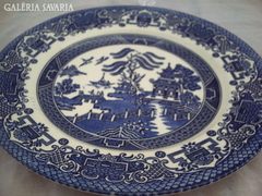 Angol kék - fehér mintájú tányér 22,5 cm átmérőjű