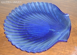Kék kínáló tál, átmérő 20 cm
