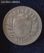 Svájci pénzérme 1942-ből