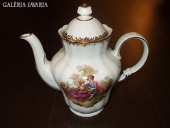 Gyönyörű barokk jelenestes bavaria teáskanna