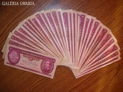 29 db 100 Forintos bankjegy