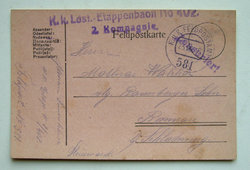Feldpostkarte - Tábori posta (11.)