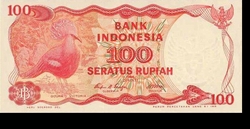 Indonéz 100 Rupia 1984 Unc