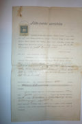 Hernádvécse Adás vételi szerződés 1905