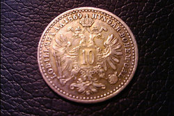 Tíz krajczár 1869 ezüst