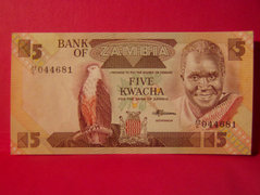 5 Kwacha - Zambia / 1980-88 /.