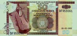 Burundi 50 frank 2005 Unc