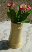 Töpferhof Keramik kézzel készített Römhild váza + vir