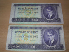 500 forint 1975 és 1990