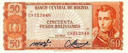 1-1db Boliviai 50-5000 Peso   Unc