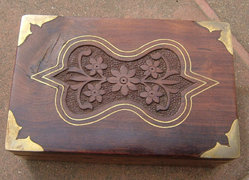 antik szép kézi készítésű fa doboz