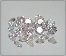 2,2mm Kezeletlen Rózsaszín Brilliáns Gyémántok