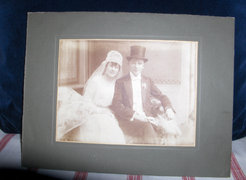 Antik esküvői fotó - műtermi