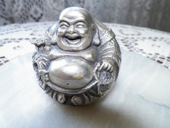 Ezüst Színű Réz Buddha Szobor  7