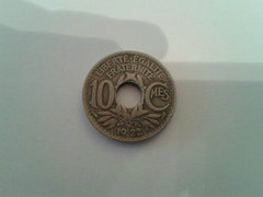1922 10 centimes francia