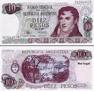 Argentin 10 Pesos UNC