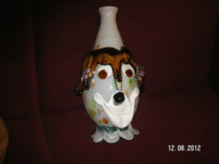 Muranói üvegbohóc váza