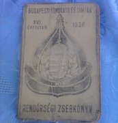 Rendőrségi zsebkönyv 1936-ból