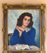 Karády Katalin portréja 1945 Bíró József festménye