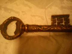 Régi dugóhúzó-kulcs 13cm