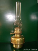 Sárgaréz olaj lámpa hosszúkás üveggel