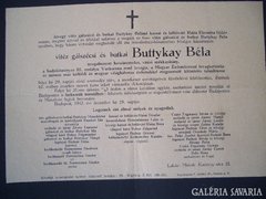 RENDŐRFŐKAPITÁNYNAK KÜLDÖTT GYÁSZJELENTÉS 1942-BŐL.