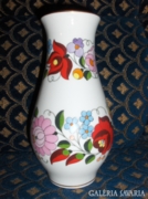 Kalocsai mintás porcelán váza - 19,5 cm