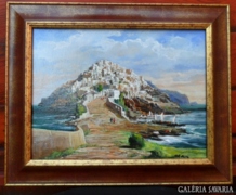 Adilov Alim, Hegyen épített város c, festménye
