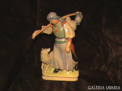 Zsolnay nagyméretű porcelán figura,hibátlan