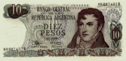 Argentina 10 peso 1970 UNC
