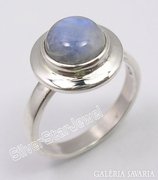 szivárvány holdkő drágakő gyűrű 925-ös ezüst