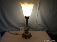 Halacskás réz asztali lámpa eladó!
