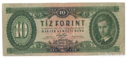 10 Forint  1947 Kossuth címeres (postával)