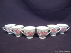 4718 D4 Régi kínai porcelán kávés csésze 6 db
