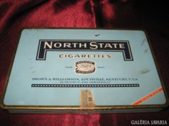 North State régi cigarettás doboz 16,5 x 11 cm.