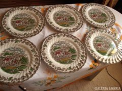  Myotts Country Life angol porcelán vadászmintás tányér