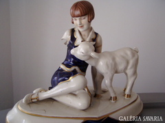 royal dux extra sérült porcelán szobor