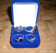 4 db régi ezüst gyűrű