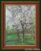 Kunffy Lajos : Virágzó fák 1952