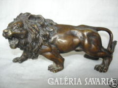 Bronz oroszlan szobrocska