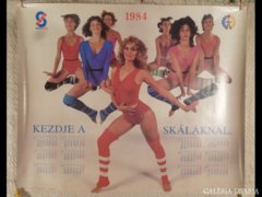 2452 T2 Retro Skála reklám plakát és naptár 1984