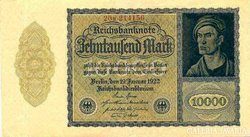 Német Birodalom / Weimari Köztársaság 1922 10000 márk