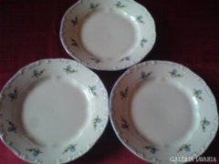 3 db Zsolnay barackvirágos desszertes tányér