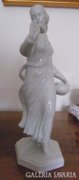Zsolnay, keleti lány figura !!! Ritka, antik szobor 30 cm