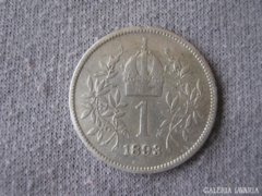 1893 1 korona (ezüst)
