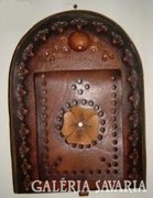 Genuine leather handmade wall notebook holder