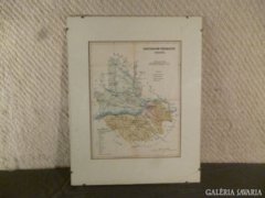 1832 T3 Régi Esztergom Vármegye térképe
