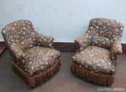 2 darab baluszter lábú ónémet fotel Ca.1900