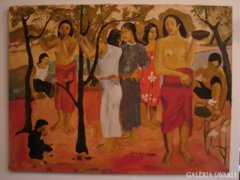 Gauguin másolat: Nave nave Mahana, Az Öröm napjai, 75x100